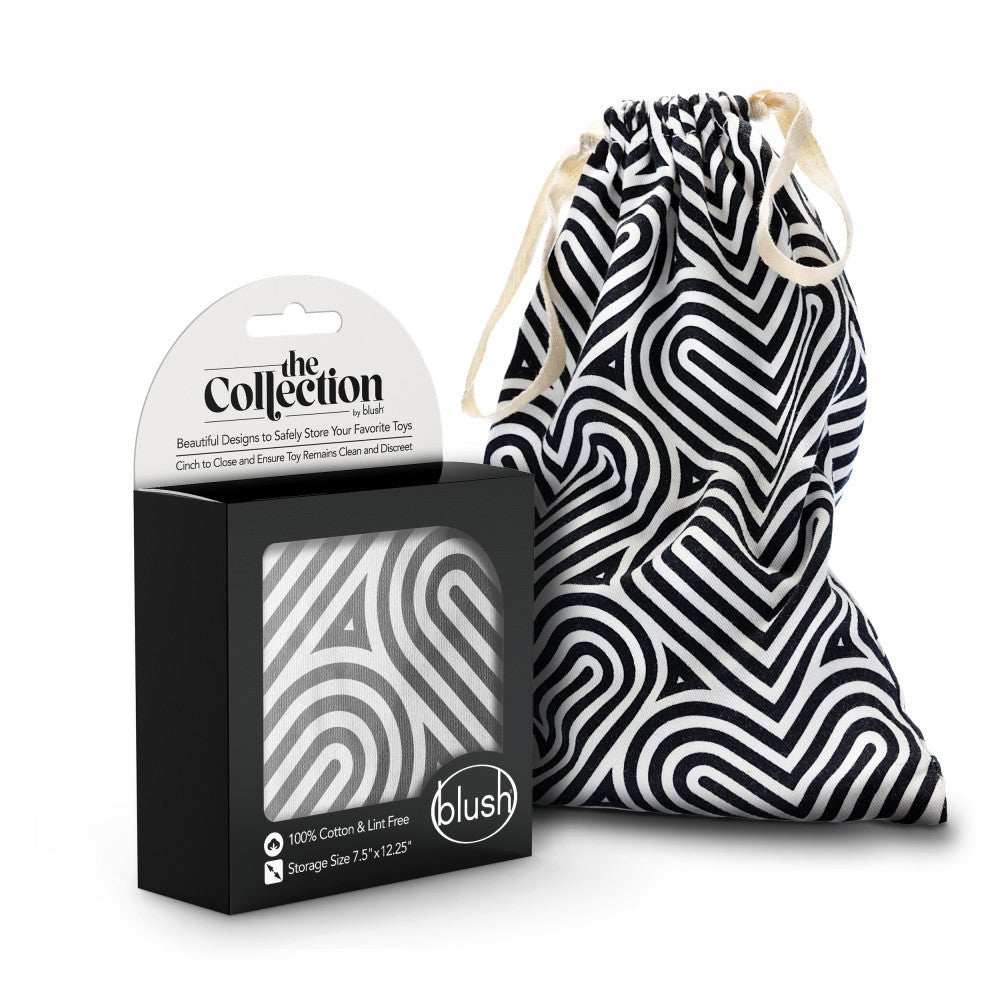 The Collection Embrace Black Cotton Toy Storage Bag